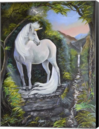 Framed Wise Unicorn Print