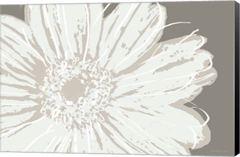 Framed Flower Pop Sketch III-Greys Print