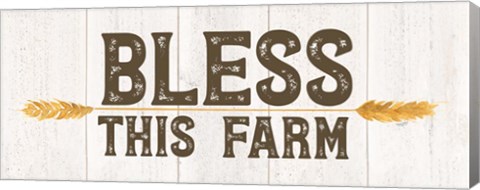 Framed Farm Life Panel III-Bless this Farm Print