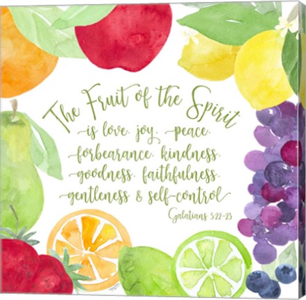 Framed Fruit of the Spirit I-Fruit Print