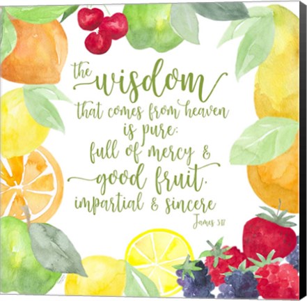 Framed Fruit of the Spirit IV-Wisdom Print