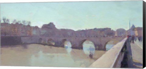 Framed Ponte Sant&#39; Angelo Print