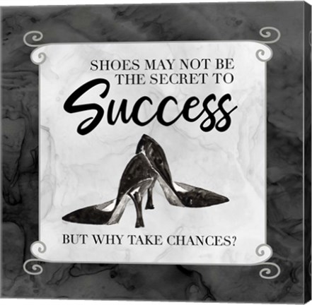 Framed Fashion Humor I-Why Take Chances Print