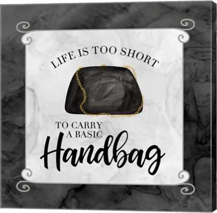 Framed Fashion Humor X-Basic Handbag Print