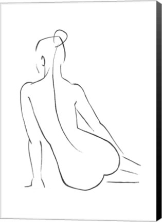 Framed Line Art Figure IV Print