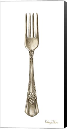 Framed Vintage Tableware I-Fork Print