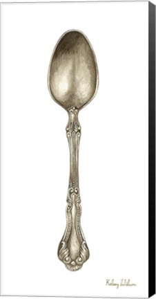 Framed Vintage Tableware III-Spoon Print