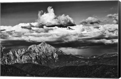 Framed View of the Peaks Print