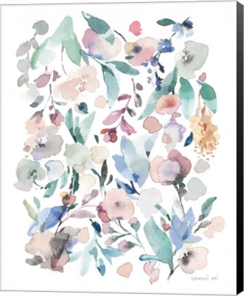 Framed Breezy Florals III Print