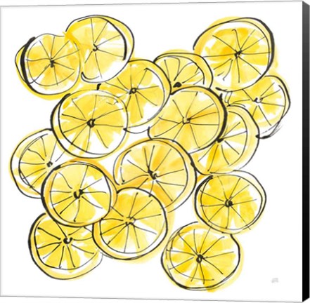 Framed Cut Lemons III Print