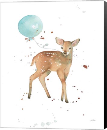 Framed Festive Fawn Print