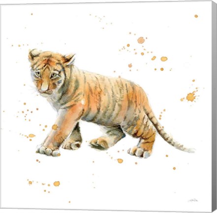 Framed Tiger Cub Print