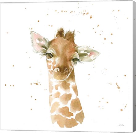 Framed Baby Giraffe Print