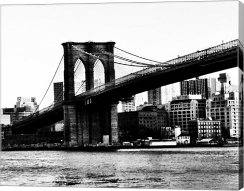 Framed Bridge of Brooklyn BW II Print