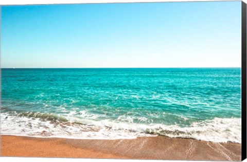 Framed Reminiscing At The Beach Print