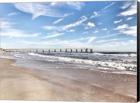 Framed Coastal Dock Print