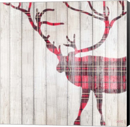 Framed Red Rhizome Deer Print