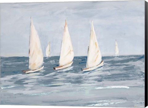 Framed Sailing Calm Waters  II Print