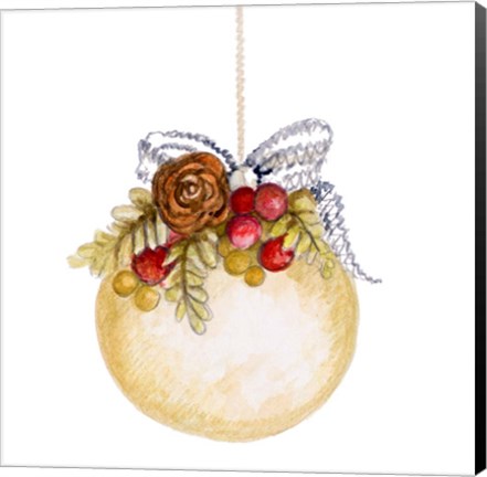 Framed Holiday Ornament II Print