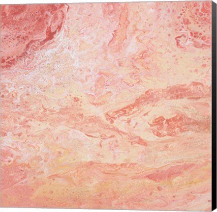 Framed Modern Peach Flow II Print