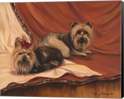 Framed Terrier Couple Print