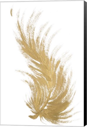 Framed Gold Feather II Print