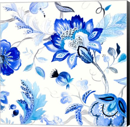 Framed Capri Floral II Print