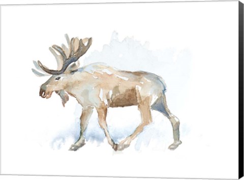 Framed Watercolor Moose Print