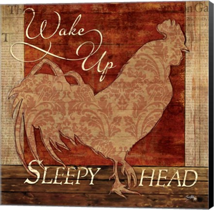 Framed Wake Up Sleepy Head Print