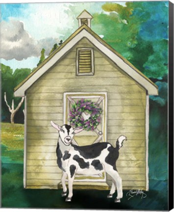 Framed Goat Shed II Print