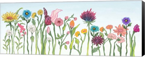 Framed Swaying Blooms II Print