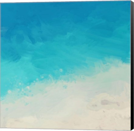 Framed Ocean Blue Sea II Print