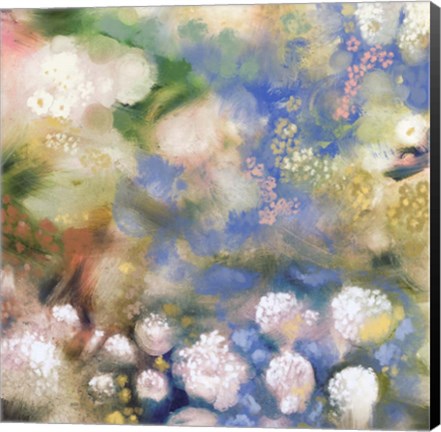 Framed Flower Impression I Print