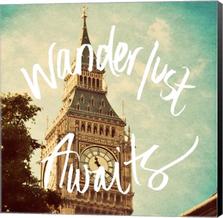 Framed Wanderlust Awaits Print