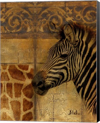 Framed Elegant Safari I (Zebra) Print