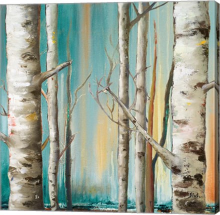 Framed Birch Forest II Print