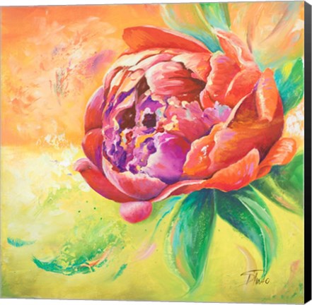 Framed Beautiful Bouquet of Peonies II Print