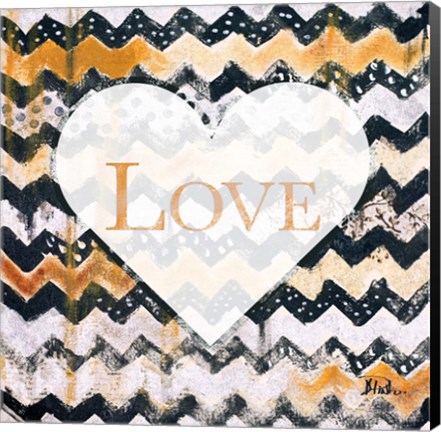 Framed Love Zig Zag Print