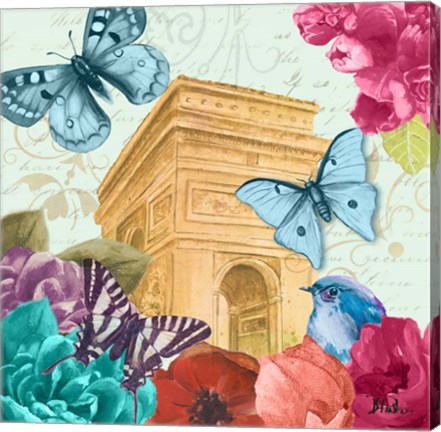 Framed Belles Fleurs a Paris II Print