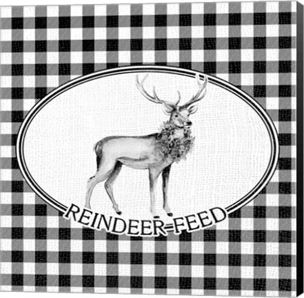 Framed Reindeer Feed Print