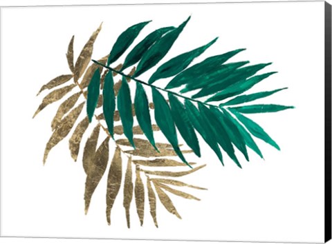 Framed Modern Jungle Leaves II Print