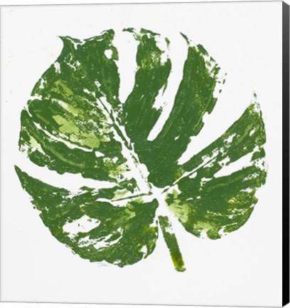 Framed Tropical Leaf Stamp Print