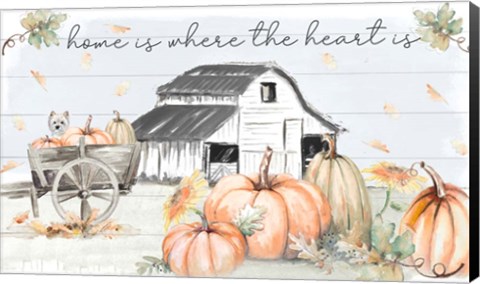 Framed Pumpkin Barn Print