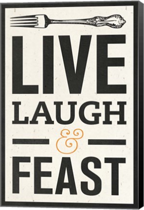 Framed Live Laugh Print