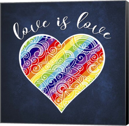 Framed Love is Love Print