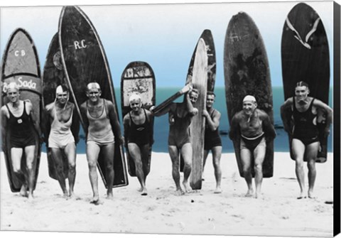 Framed Surf&#39;s Up, Boys 1922 Print