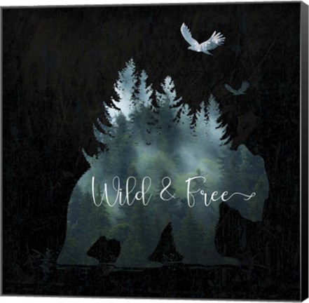 Framed Wild and Free Print