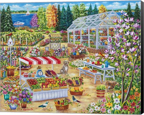 Framed Garden Center Print