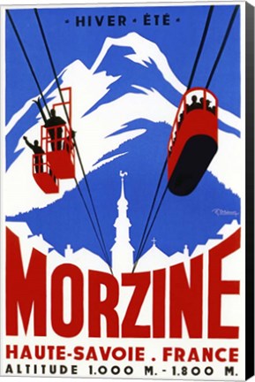 Framed Ski Haute-Savoie France Print