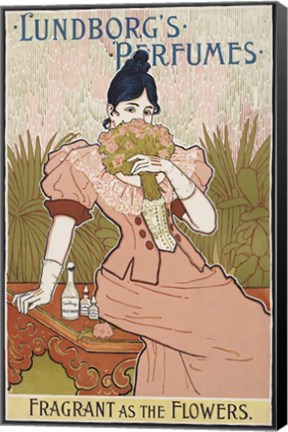 Framed Lundborg&#39;s Perfumes 1894 Print